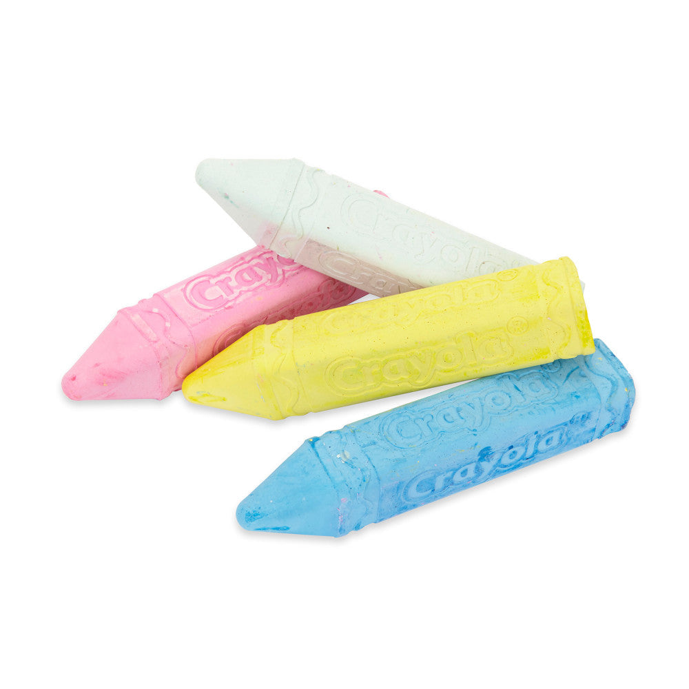 Crayola Outdoor Washable Sidewalk Chalk, 4 Sticks Per Pack, 12 Packs